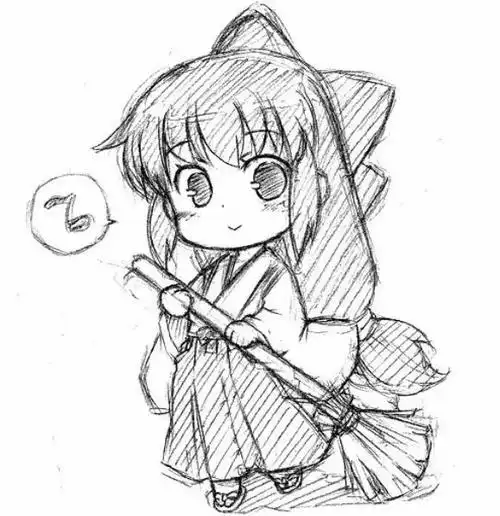 人物卡通图片,萌系动漫人物简笔画之动漫人物彩铅简笔画二次元动漫