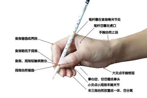 学习正确的写字姿势
