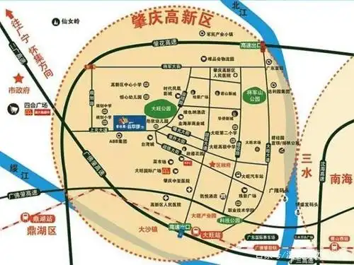 肇庆高新区(大旺)原来是省属华侨农场,地理上原来属于四会,但组织归属