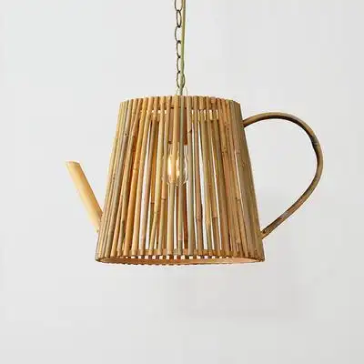 国风创意个性中式仿古客栈民宿茶室禅意竹编竹筒灯具餐厅吊灯