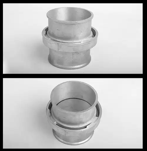 2寸25寸3寸4寸农用涂塑水带铝制接头快速活接头灌溉白水带快接头3寸