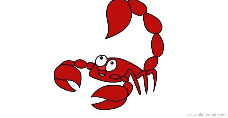 蝎子儿童画怎么画 蝎子简笔画简单又好看