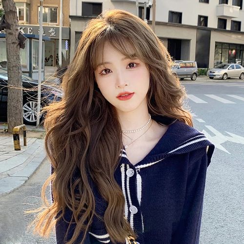 假发女长发自然全头套仿真发丝长卷发羊毛卷2021年时尚新款假发套