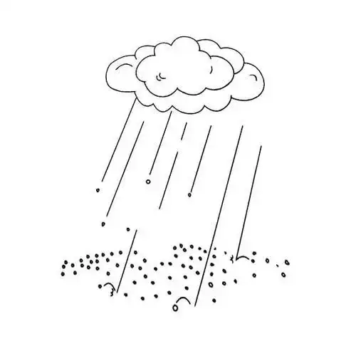 雨后儿童诗简笔画