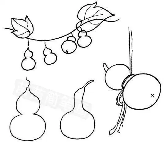 葫芦怎么画简笔画图解
