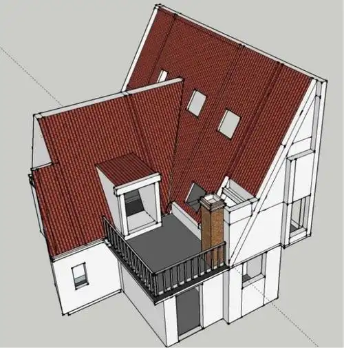 相比夏日的骄阳 冬天的太阳,不是很美好吗 坡屋顶斜角下的空间较矮