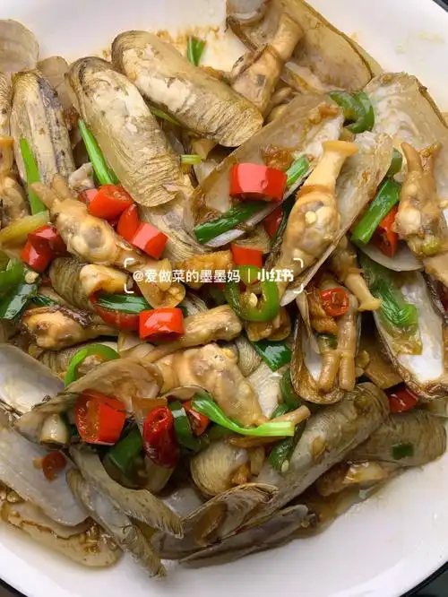 辣炒蛏子也太好吃了吧做法超简单