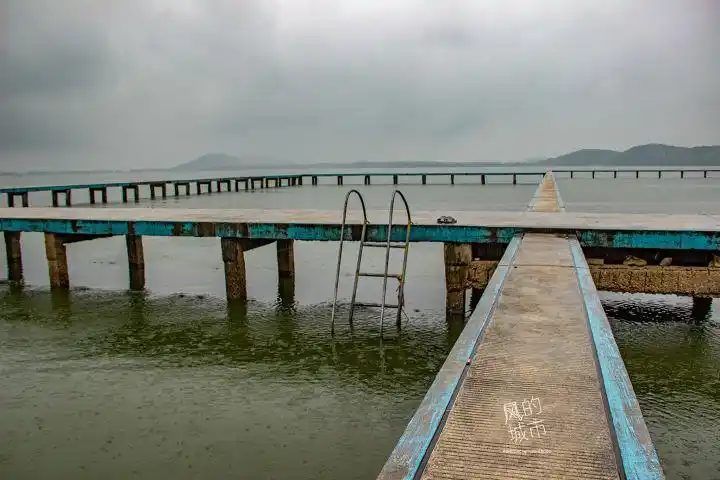 雨中的武大凌波门