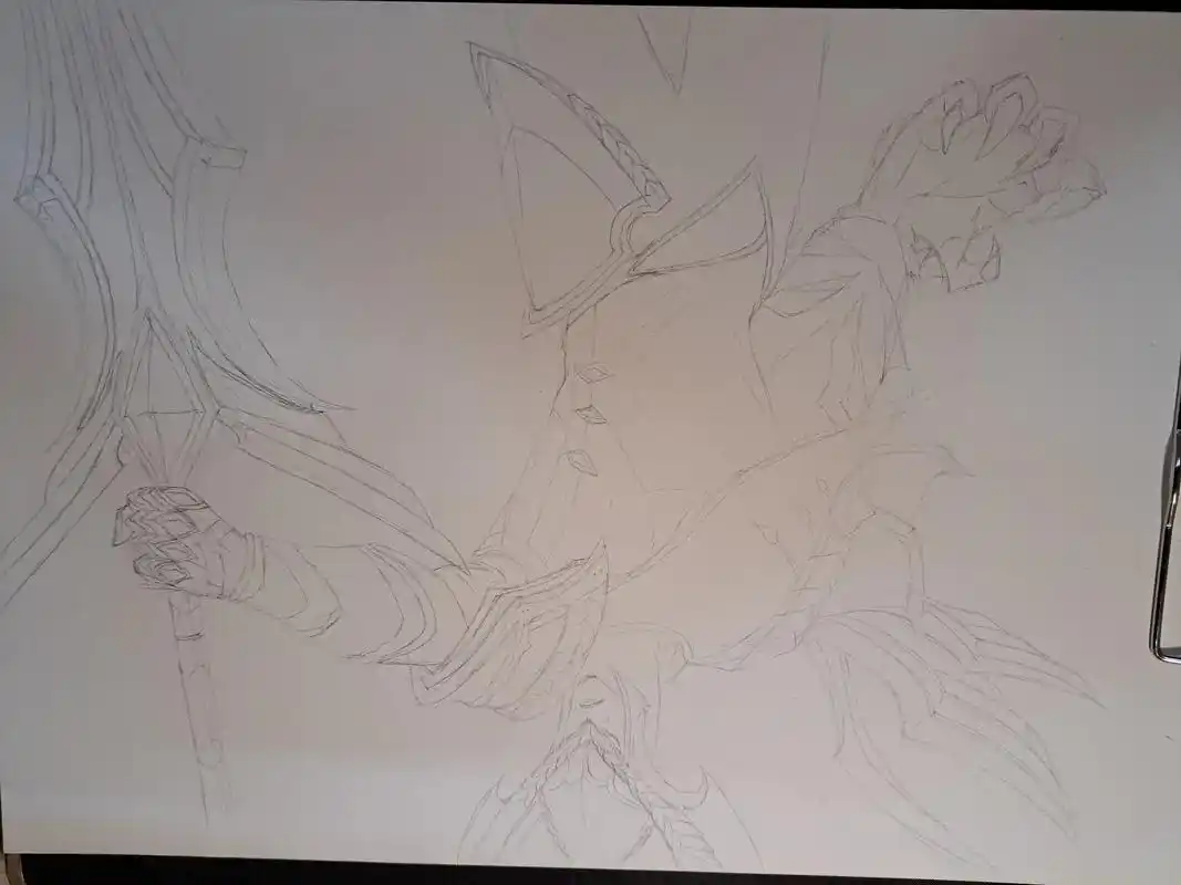 胜利之剑亚托克斯.新鲜出炉,#剑魔 #手绘 , 他们会像迎接 - 抖音