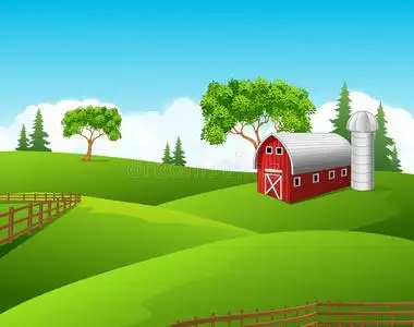 美丽的农场景观背景照片