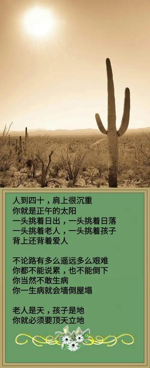 人到中年:不敢倒,撑不起;不敢歇,活不起;不敢病,死不起!