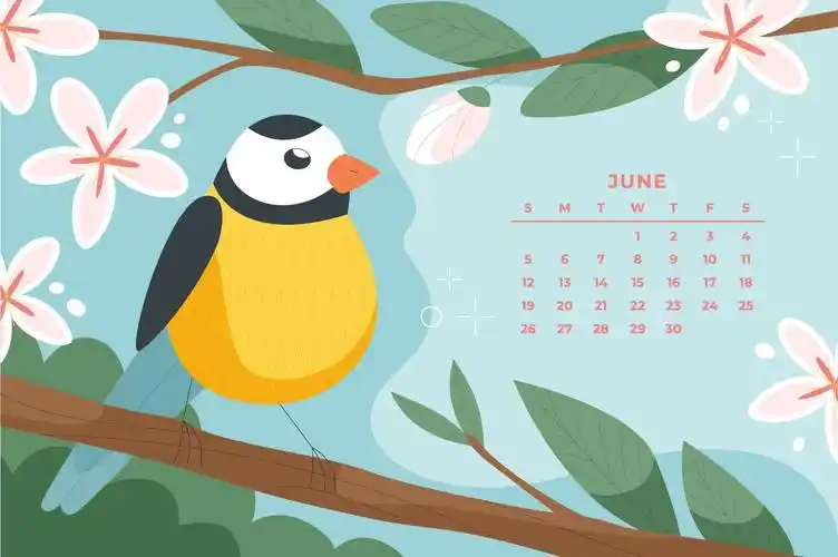 2022年6月日历卡通壁纸