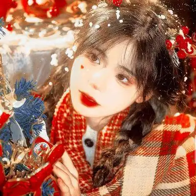 ins红色系新年女头_女生头像_我要个性网