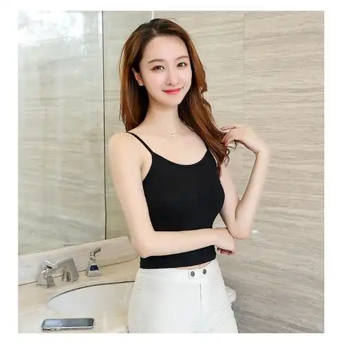 莫代尔棉吊带背心女打底衫短款美背小吊带衫修身性感内搭内衣女
