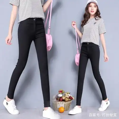 小脚裤配什么上衣和鞋?4种穿法,第一种就很美