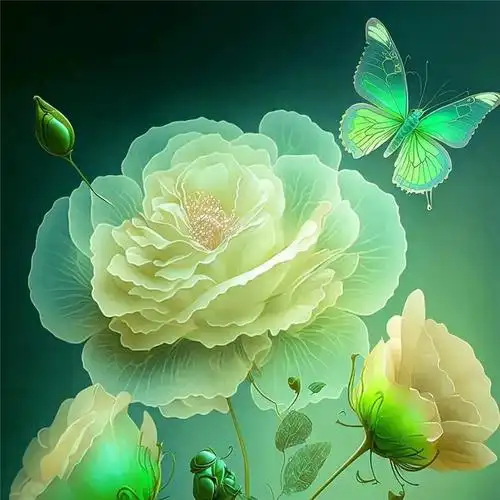 唯美梦幻玫瑰花头像图片