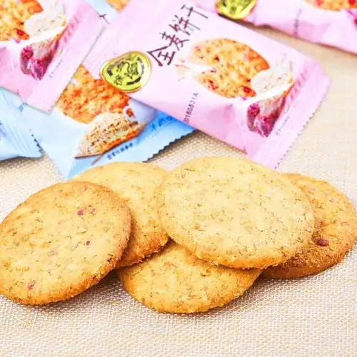 徐福记 全麦饼干 混合口味 牛奶味 燕麦紫薯味 300g