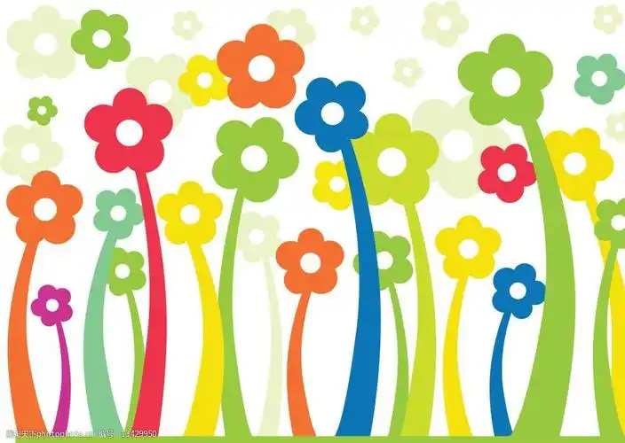 矢量花朵背景图片