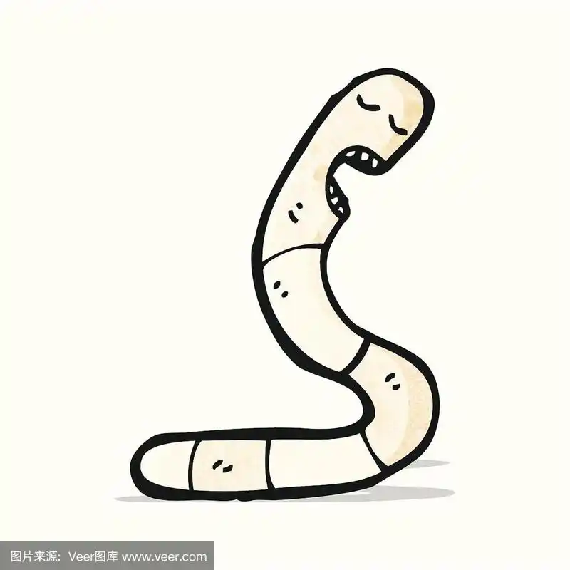 卡通蠕虫