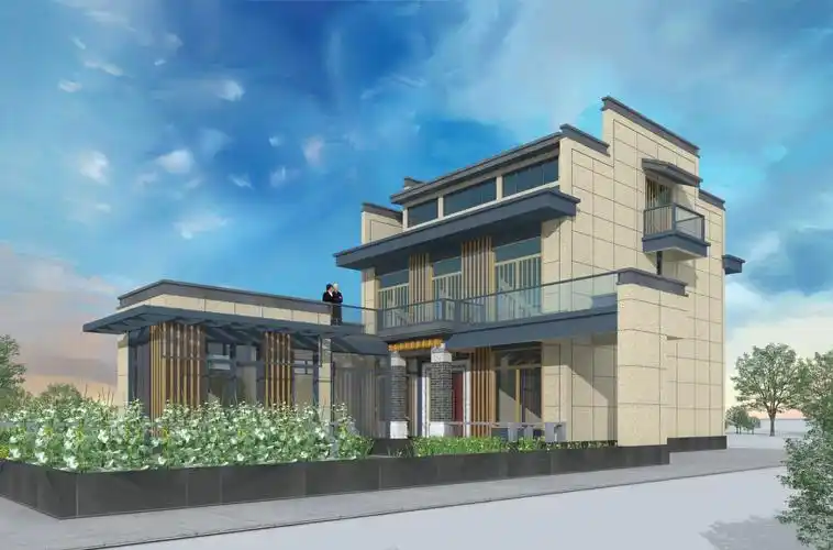 外墙真石漆效果对比,农村自建房,别墅设计