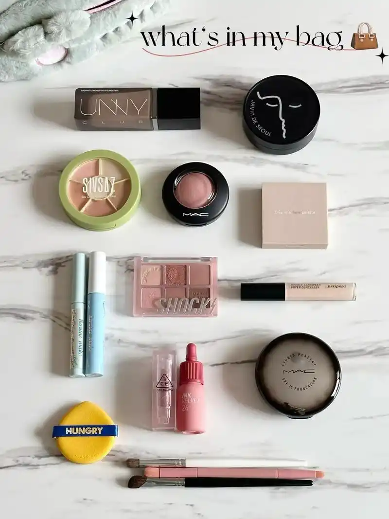 whats in my bag 96.07 unny粉底液 - 抖音