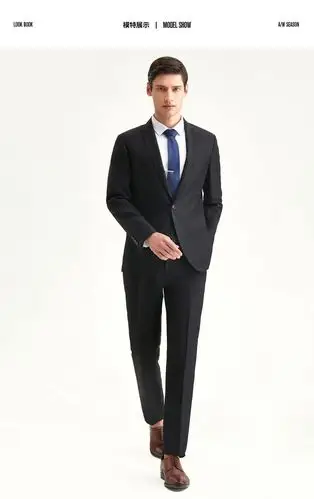 柒牌男装西服套装男秋季男士商务西装工装西服117jc71030 b版 44