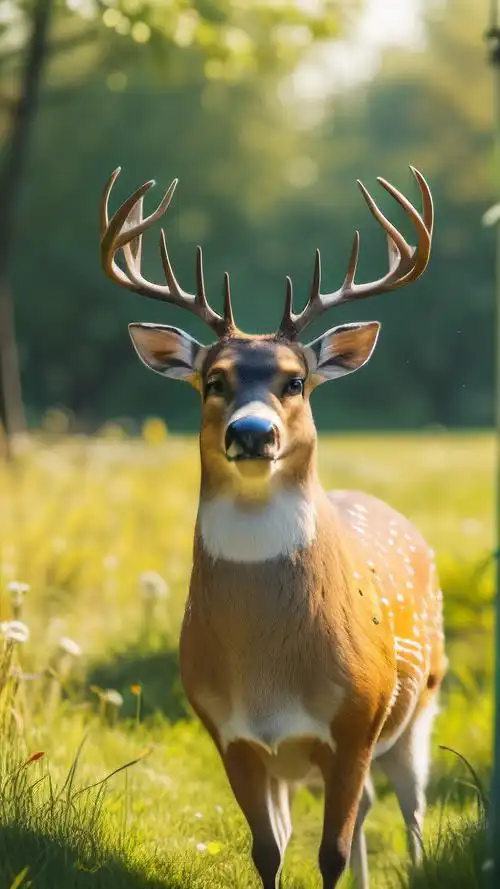 鹿壁纸来啦🌿草丛中的鹿,美翻啦!