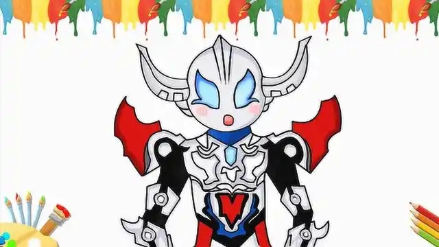 多多简笔画:捷德奥特曼豪勇形态耍起帅来匹敌赛罗