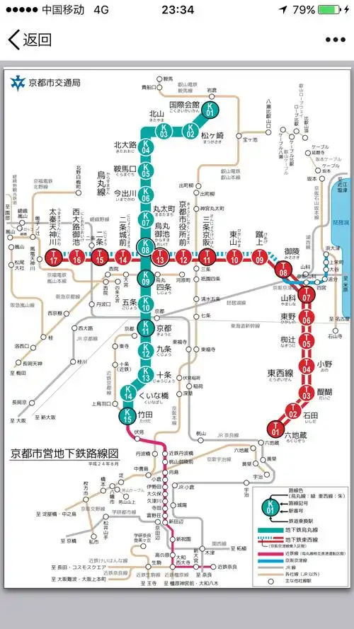 求高清大阪,京都,东京中文版地铁图