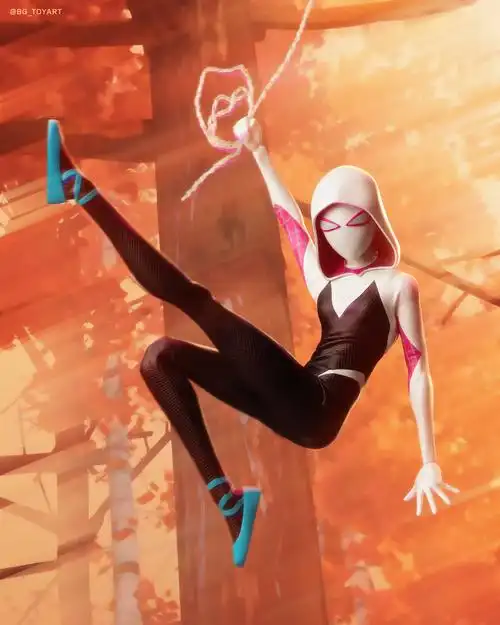 《蜘蛛侠:平行宇宙》 蜘蛛格温1:6比例珍藏人偶博客图