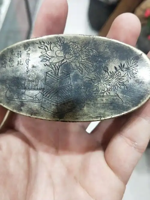 名家刻铜墨盒
