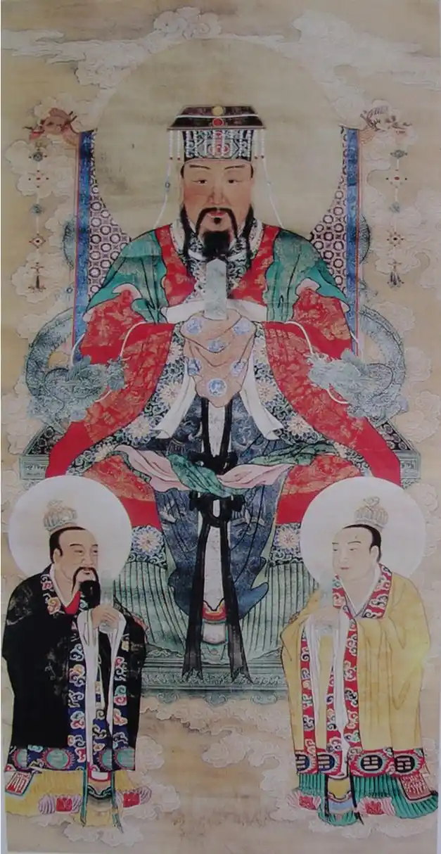 称天皇大帝,为四御之一,统御万神,是紫微大帝的长兄 勾陈上宫天皇大帝