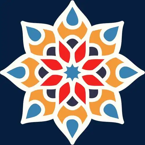 敦煌民族风花纹边框纹理图案素材