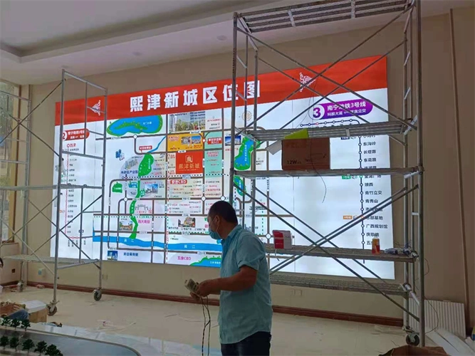 卡布灯箱(安装现场)