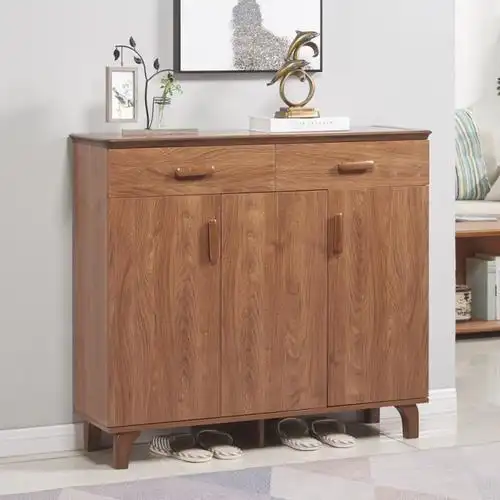 实木鞋柜家用门口简易玄关门厅柜简约现代多层多功能鞋架入户柜子