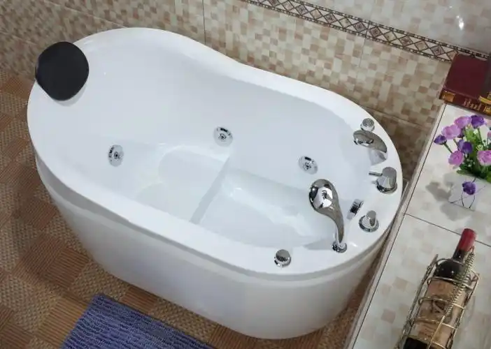 浴缸小户型亚克力家用日式深泡坐式按摩恒温浴盆1.2-1.5,1.