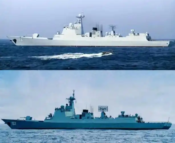 若16艘055和35艘052d驱逐舰服役,中国海军主力阵容出现什么变化_数量