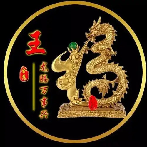 超好看的龙腾万事兴姓氏头像快来领走你的姓氏头像