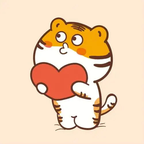 头像分享情侣头像虎萌萌生肖动物虎卡通