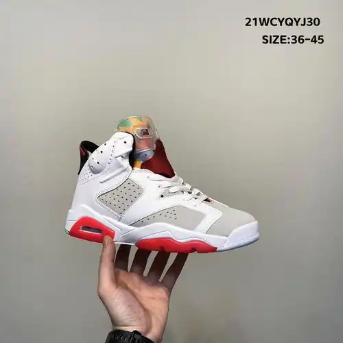 耐尅官男鞋正品aj6女鞋ts联名兔八哥限定大巴黎手稿乔6一件代发