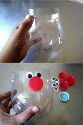 大瓶装可乐瓶diy小猪花盆