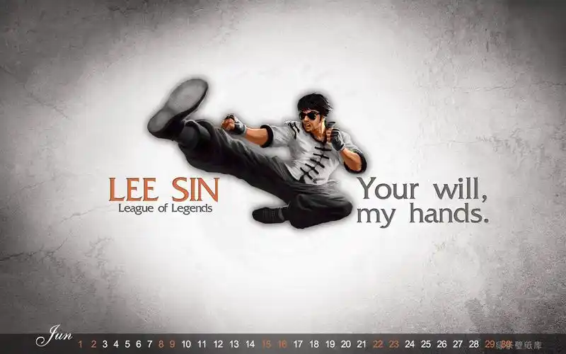 求英雄联盟盲僧高清壁纸 猴哥用的那个