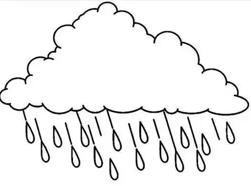 心中的花雨简笔画