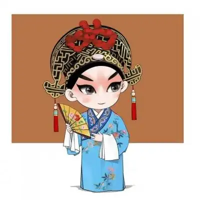 q版京剧人物粉墨登场,国粹卖起萌_卡通动漫头像_我要个性网