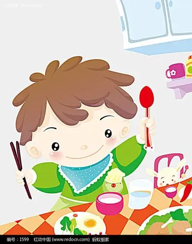 娃娃自己吃饭