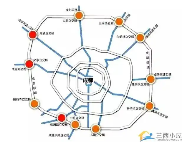 成都市绕城高速公路(g4202),又名成都市四环路,全长85千米,双向六车道