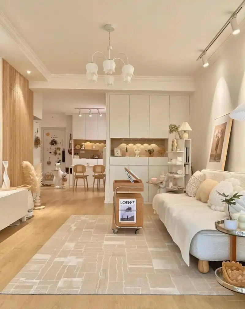 一线城市的62平小家,两室一厅,月薪2w,直接躺平了 硬装半包给装修公司