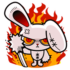 兔子生气愤怒发狂gif动图_动态图_表情包下载_soogif