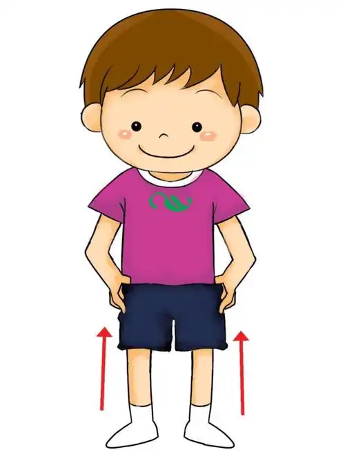 穿裤子的步骤图 活动四:你会穿裤子了吗? :小朋友们,你会穿裤子了吗?