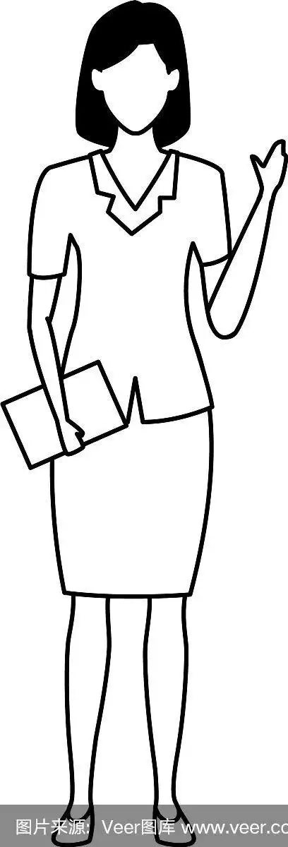 行政女商务人员的问候和保持